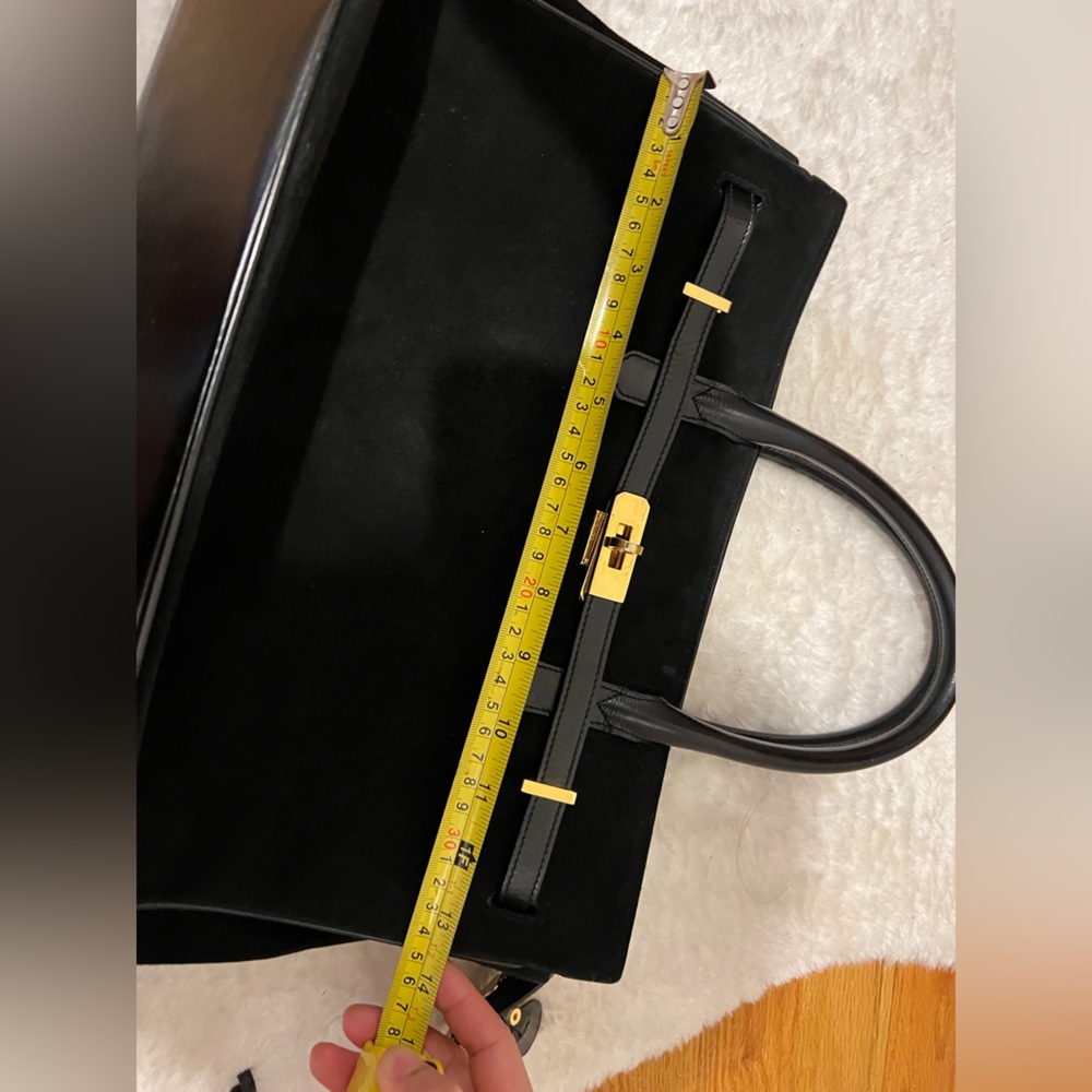 SISO black suede purse